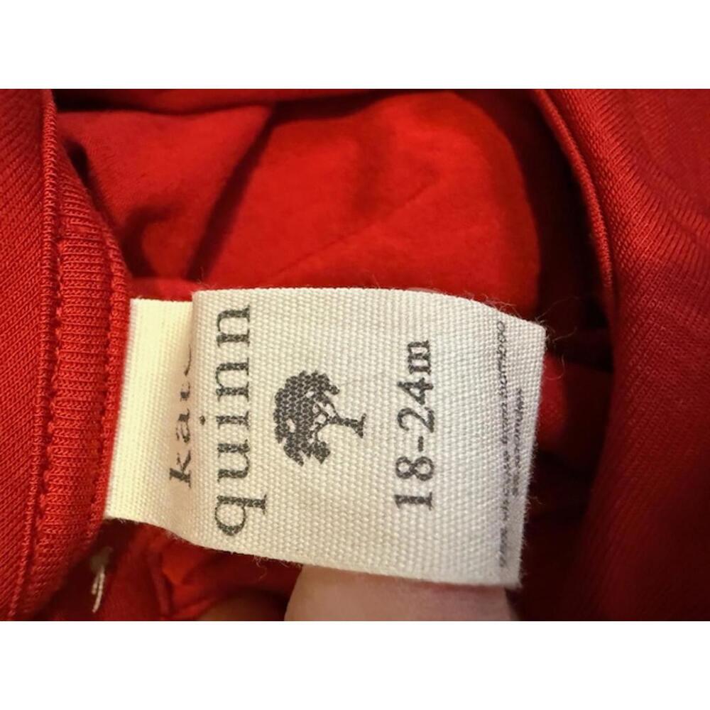 Kate Quinn Red Bamboo Peter Pan Collar Dress 18-24 - Picture 3 of 3